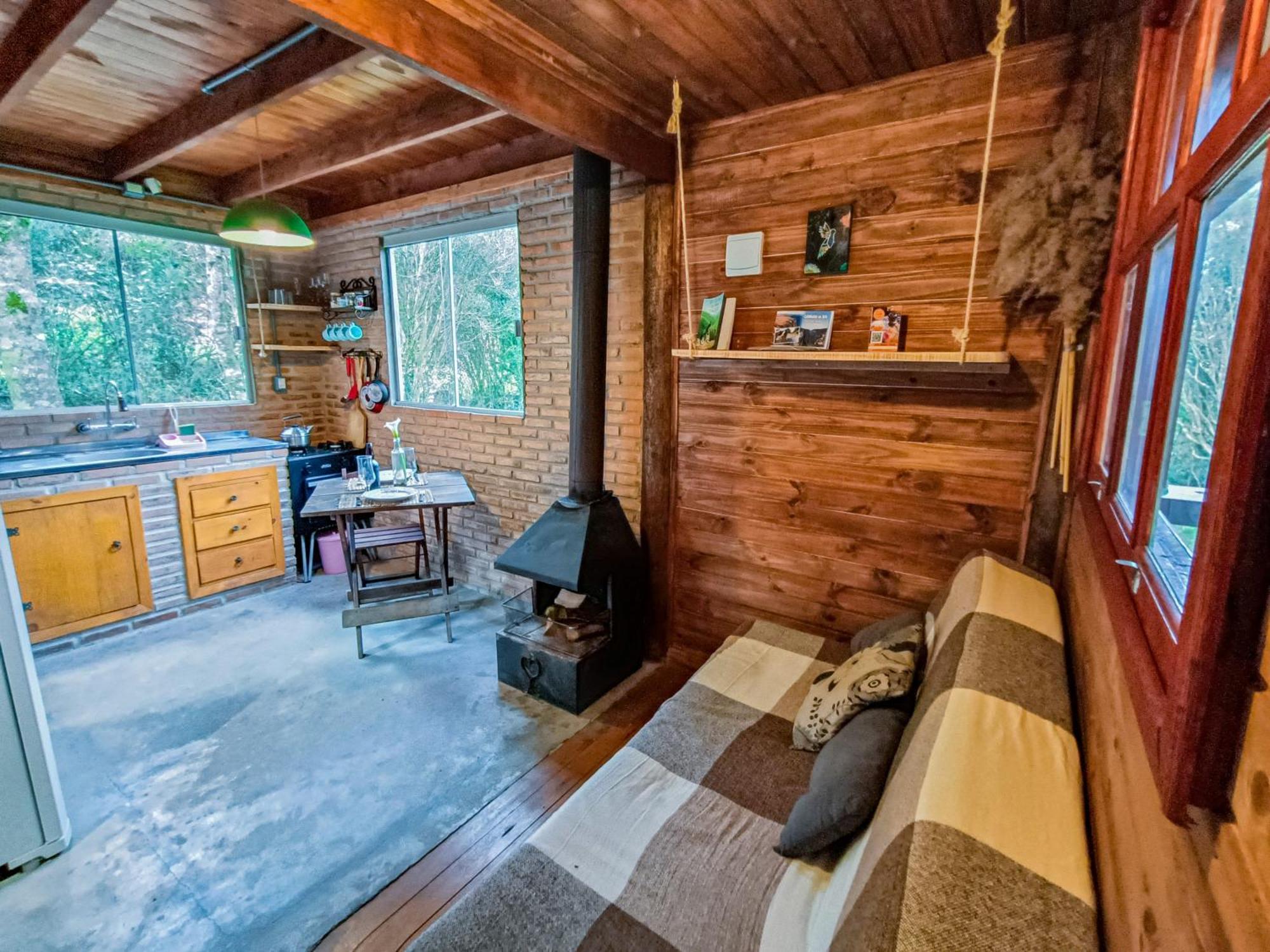 Cabana na Floresta Rincão do Fortaleza Cambará Exterior foto
