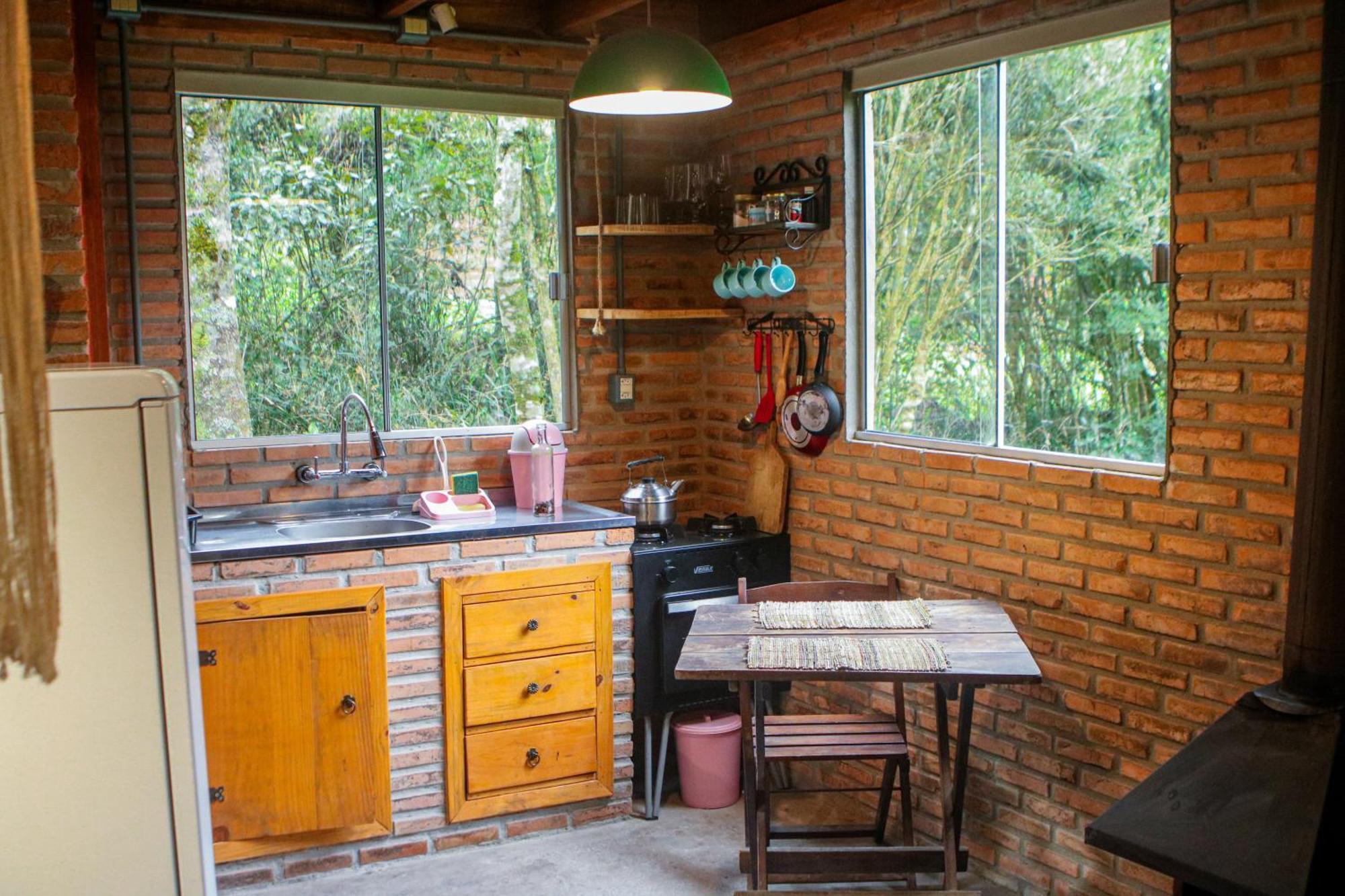 Cabana na Floresta Rincão do Fortaleza Cambará Exterior foto